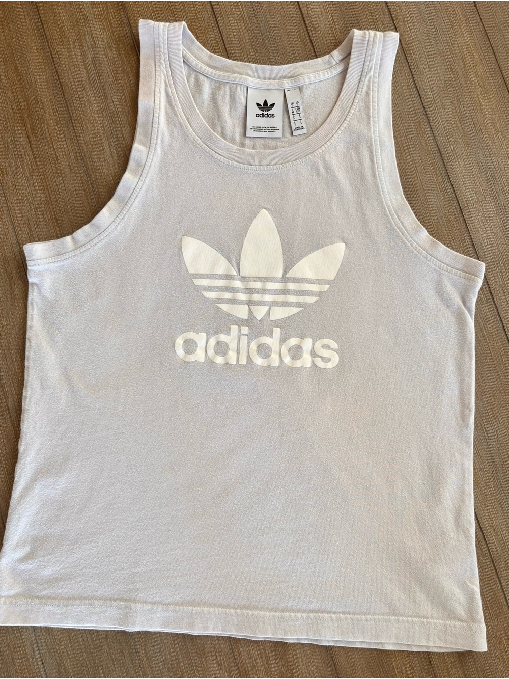 Adidas Light Grey Athletic Tank Top